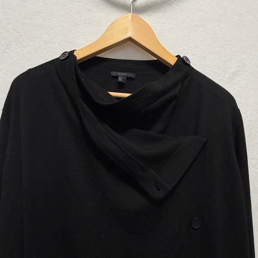 COS Draped Merino-Wool Cardigan - Picture 6 of 9